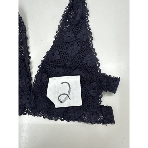 True by Rue 21 Womens Bralette Size Small Blue Lace Strappy Side - Picture 10 of 10